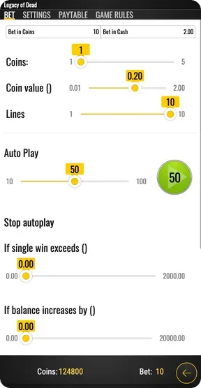 Settings Menu
